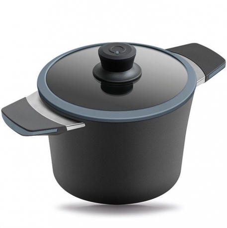 Кастрюля, 24 см. 4 л. серая, Squality