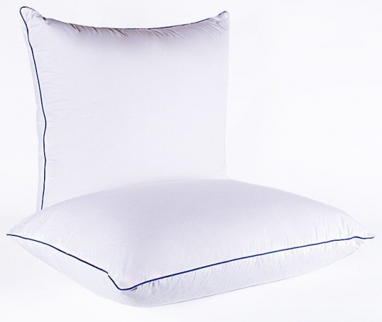 Подушка упругая  "Мужской мир" 68х68 (специально для мужчин), из гусиного пуха с внутренней камерой, Natures