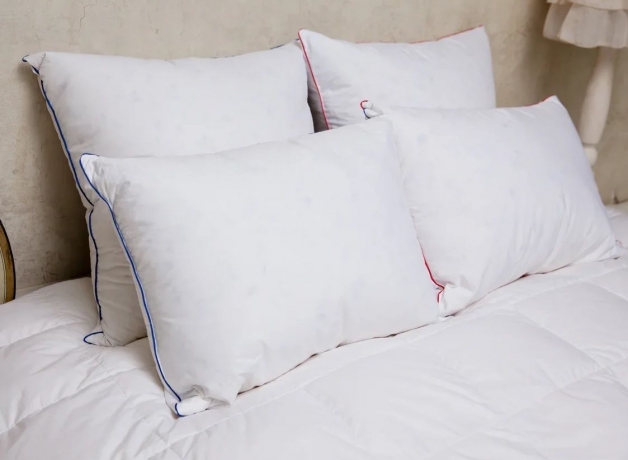 Подушка упругая  "Мужской мир" 68х68 (специально для мужчин), из гусиного пуха с внутренней камерой, Natures