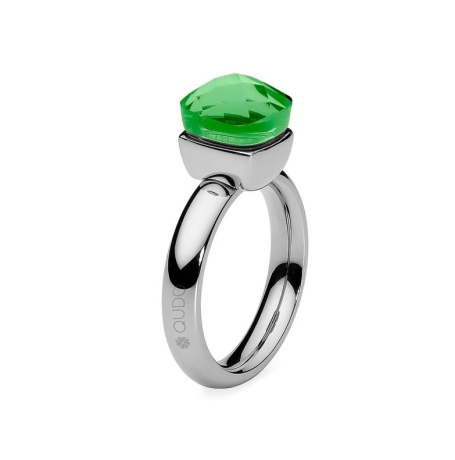 Кольцо Firenze peridot 18.5 мм 610845 G/S Qudo