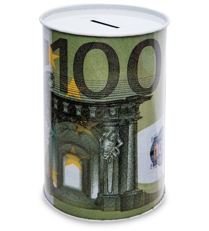 BX- 44/2 Металлическая копилка бол. "Евро"