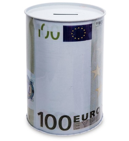 BX- 44/2 Металлическая копилка бол. "Евро"