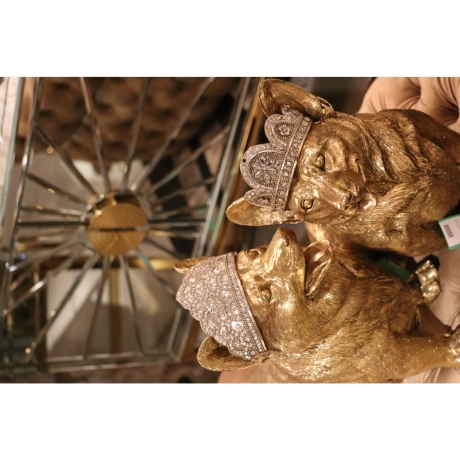 Статуэтка Corgi, коллекция "Корги" 54*40*20, Полирезин, Золотой