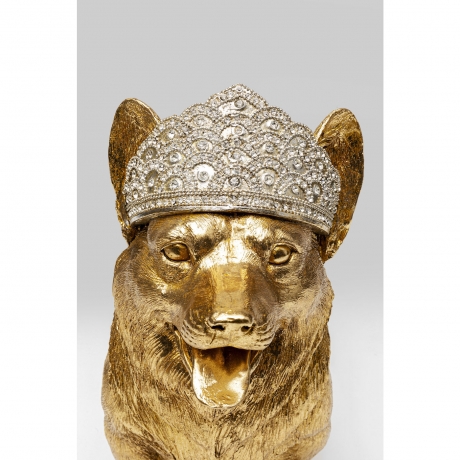 Статуэтка Corgi, коллекция "Корги" 54*40*20, Полирезин, Золотой