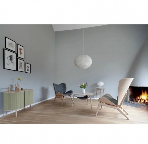 Столик журнальный Hang Out, дуб, 75х73х49 см, серый Umage