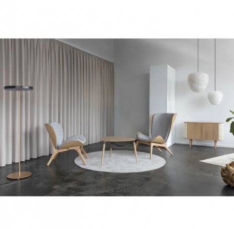 Столик журнальный Hang Out, дуб, 75х73х49 см, серый Umage