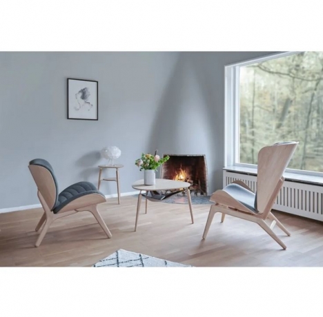 Столик журнальный Hang Out, дуб, 75х73х49 см, серый Umage