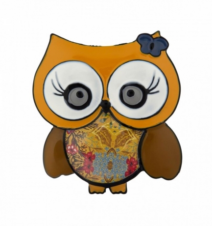 Брошь Сова XZ2021.13 BR/BW Shadore