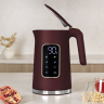 Чайник цифровой электрический, 1,7 л. матовый бордо, Leonardo, Berlinger Haus