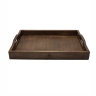 Поднос дубовый с ручками, 50х36х6 см. Uneca