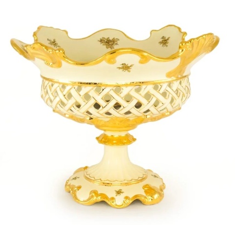 Ваза настольная, 44,5х42х34 см. BAROQUE, керамика