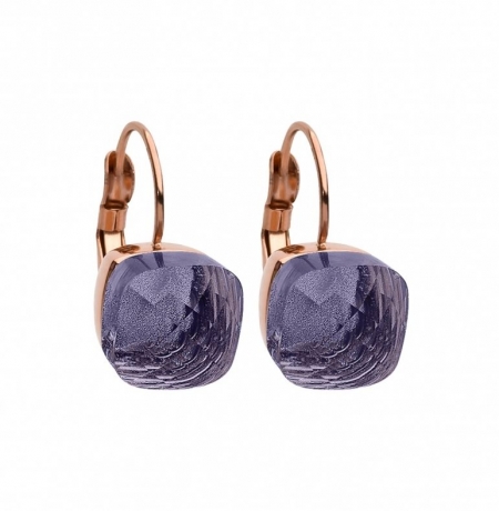 Серьги Firenze tanzanite 304113 V/RG Qudo