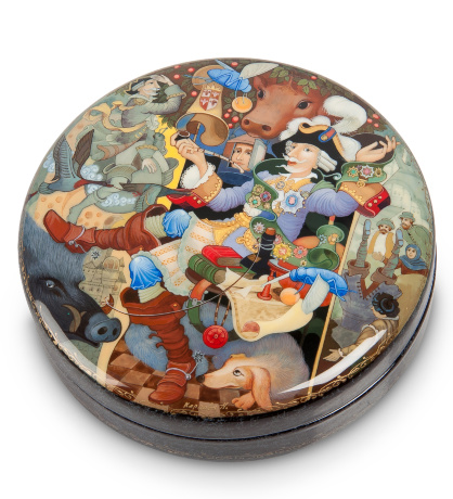 ШК-30/ 38 Шкатулка "Барон Мюнхгаузен" Кардова А.