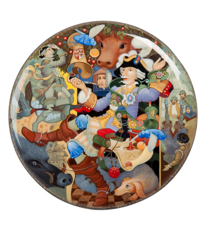 ШК-30/ 38 Шкатулка "Барон Мюнхгаузен" Кардова А.