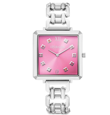 Часы Silver-Pink Coeur de Lion