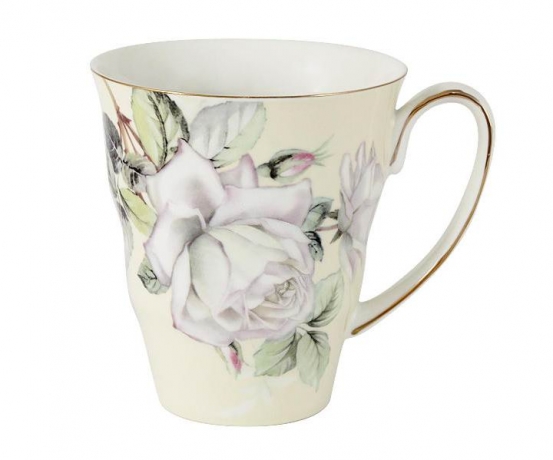 Кружка "Белые розы" Colombo, 350 мл.