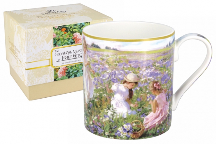 Кружка Девочки на лугу, в подарочной упаковке, 0.38л, Carmani