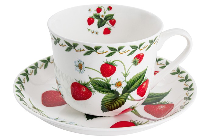 Чашка с блюдцем Земляника, 0.48 л. Maxwell & Williams