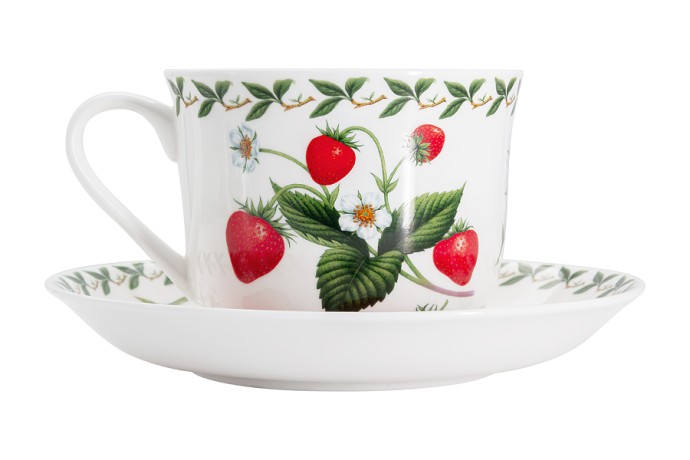 Чашка с блюдцем Земляника, 0.48 л. Maxwell & Williams