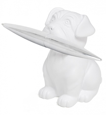 Набор ручки и пресс-папье Woof! белый Balvi