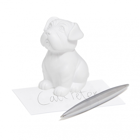 Набор ручки и пресс-папье Woof! белый Balvi