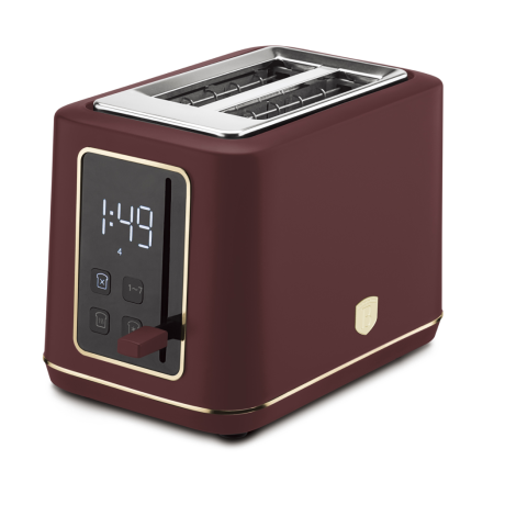 Тостер цифровой электрический, матовый бордо, Leonardo Berlinger Haus