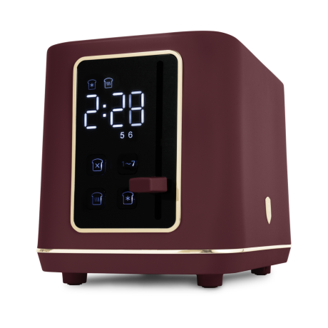 Тостер цифровой электрический, матовый бордо, Leonardo Berlinger Haus