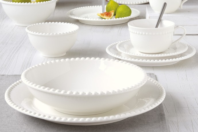 Тарелка суповая Tiffany, белая, 20 см. Easy Life