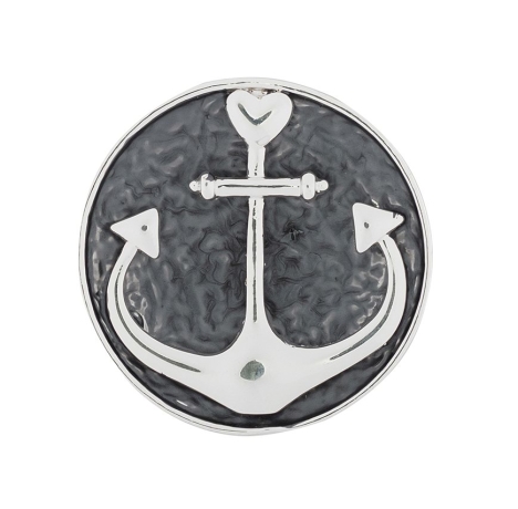 Брошь Якорь XZ1129.2 BW/S Shadore