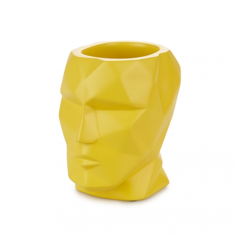 Подставка для канцелярских принадлежностей The Head желтый, Balvi