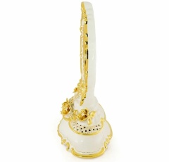 Зеркало настольное, 48 см. EMOZIONI, керамика, swarovski