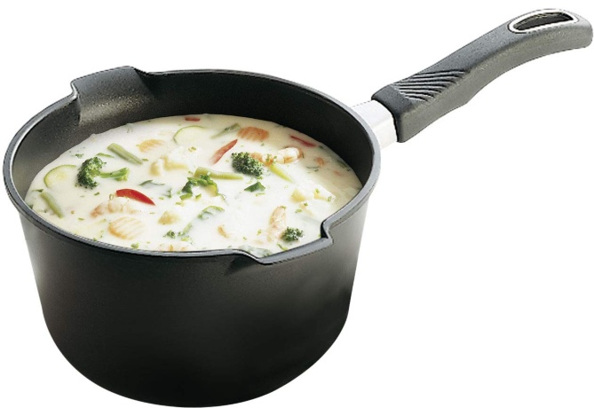 Ковш индукционный, 1,3 л. 16 см. с фиксированной ручкой Gastrolux