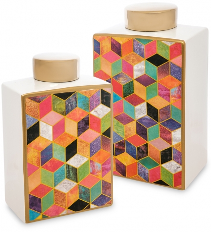 IG-103 Ваза декоративная "Мозаика" (набор из 2 шт.)