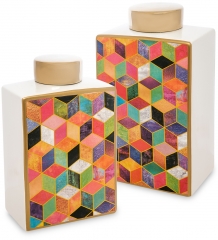 IG-103 Ваза декоративная "Мозаика" (набор из 2 шт.)