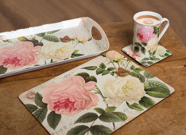 Поднос с подушкой Rose Garden Kitchen Craft