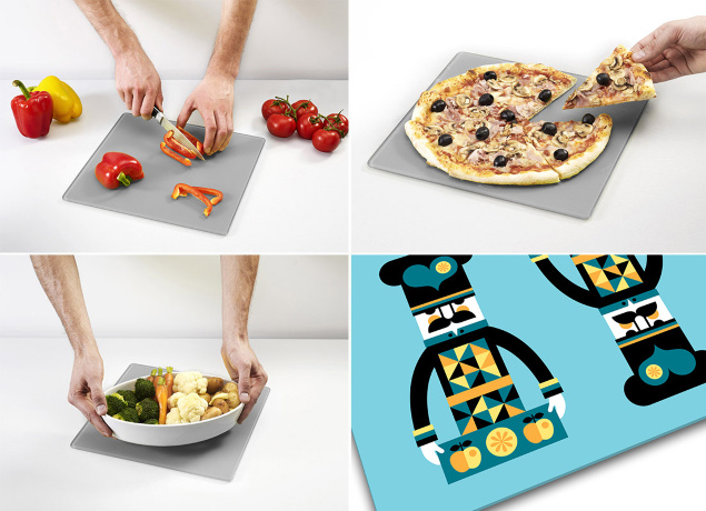 Доска для готовки и защиты рабочей поверхности Chef