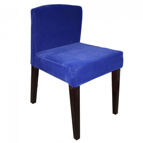 Стул мягкий с низкой спинкой синий Junior
