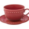 Чашка с блюдцем Tiffany, бургунди, 0,11л. Easy Life