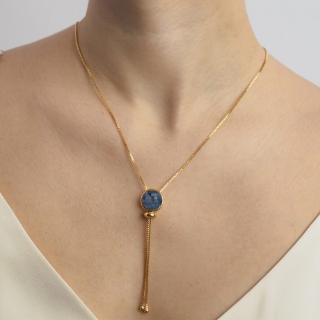 Колье pearl sodalite Possebon