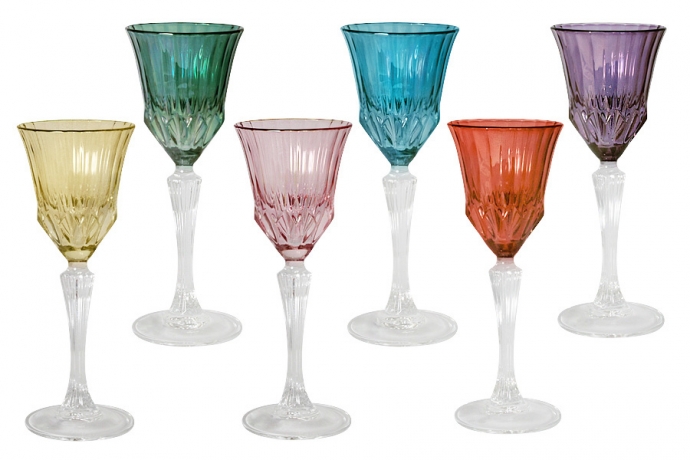 Набор из 6 рюмок для ликера "Адажио" Same Decorazione, цветная