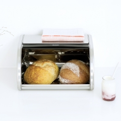 Хлебница со сдвигающейся крышкой (малая), Стальной Brabantia