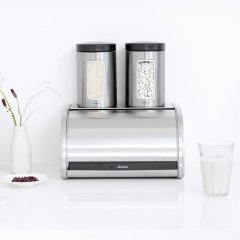 Хлебница со сдвигающейся крышкой (малая), Стальной Brabantia