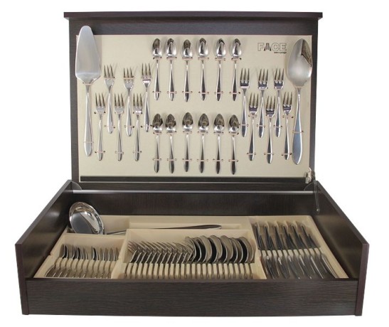 Набор столовых приборов Face Jasmine, 12 персон, 75 предметов