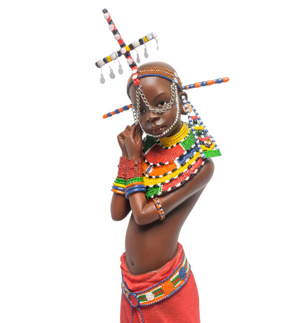 WS-730 Статуэтка "Девушка племени Масаи"