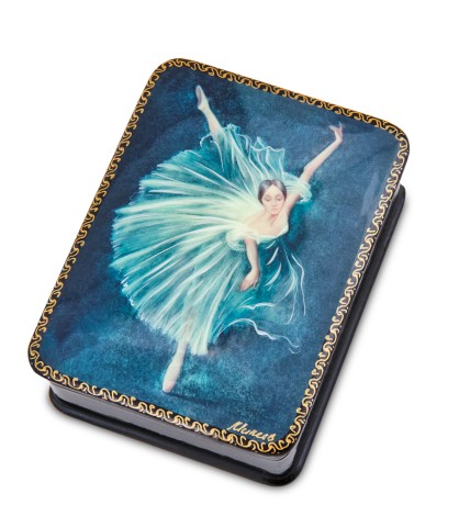 ШК-19/ 8-I Шкатулка в технике декупаж "Балет" (10х8х3,5)