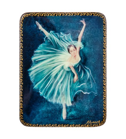 ШК-19/ 8-I Шкатулка в технике декупаж "Балет" (10х8х3,5)