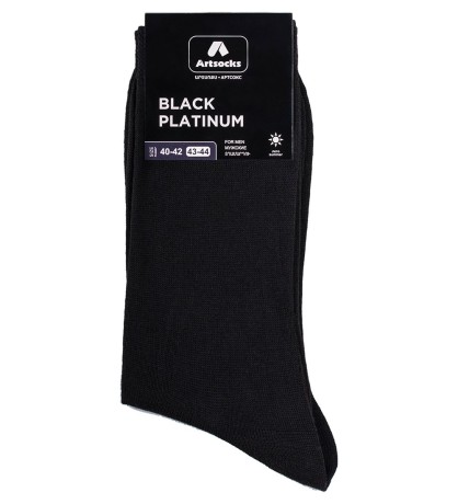 Носки мужские Black Platinum ASUM-0001 40-42 черный (Artsocks)