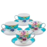JK-114 Чайный набор на 4 перс. "Виола" (Viola Pavone)
