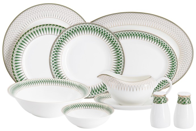Обеденный сервиз 12 персон, 50 предметов Emily