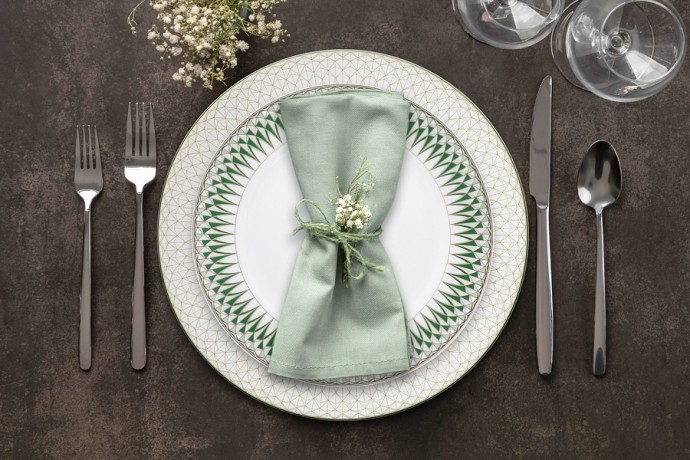 Обеденный сервиз 12 персон, 50 предметов Emily